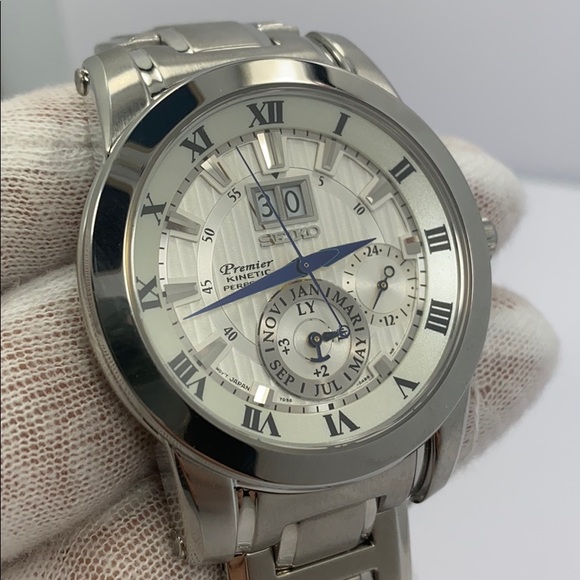 Seiko Premier kinetic date watch SNP091P1 - Picture 2 of 6